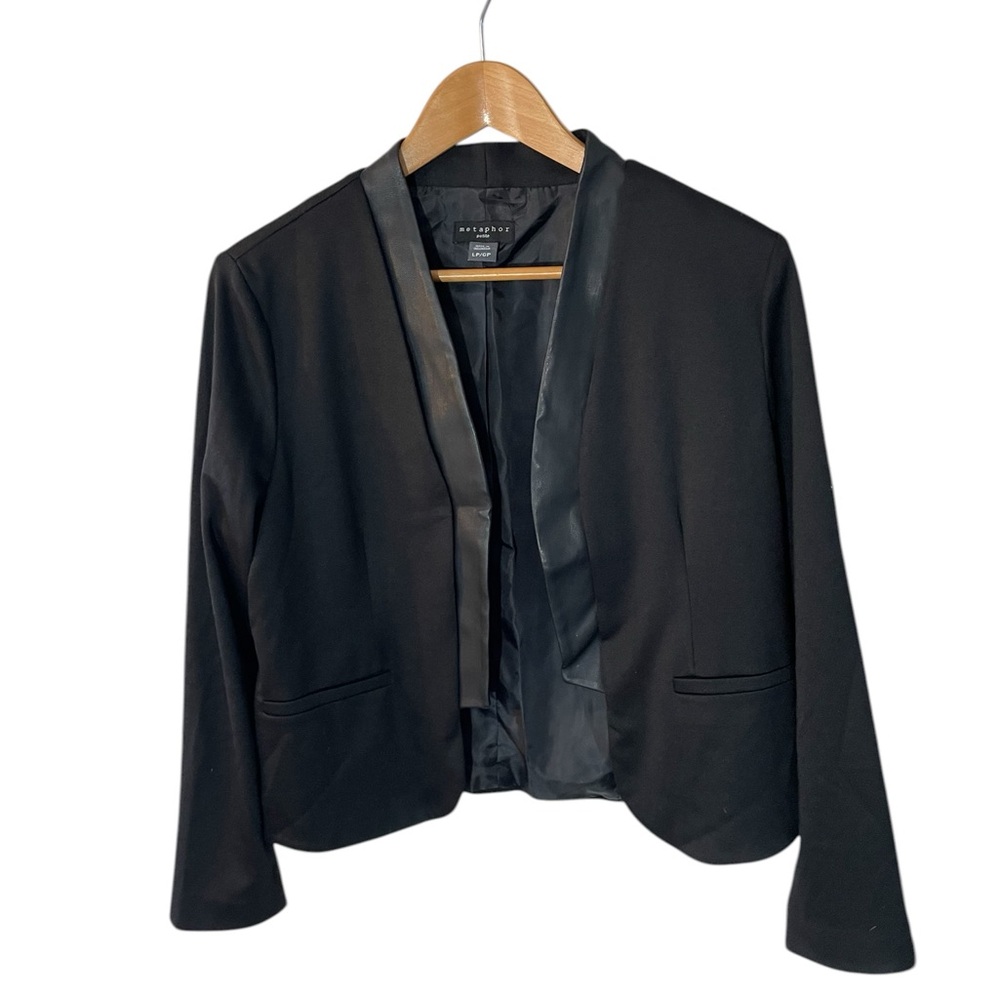 Y8- black blazer metaphor LP large petite